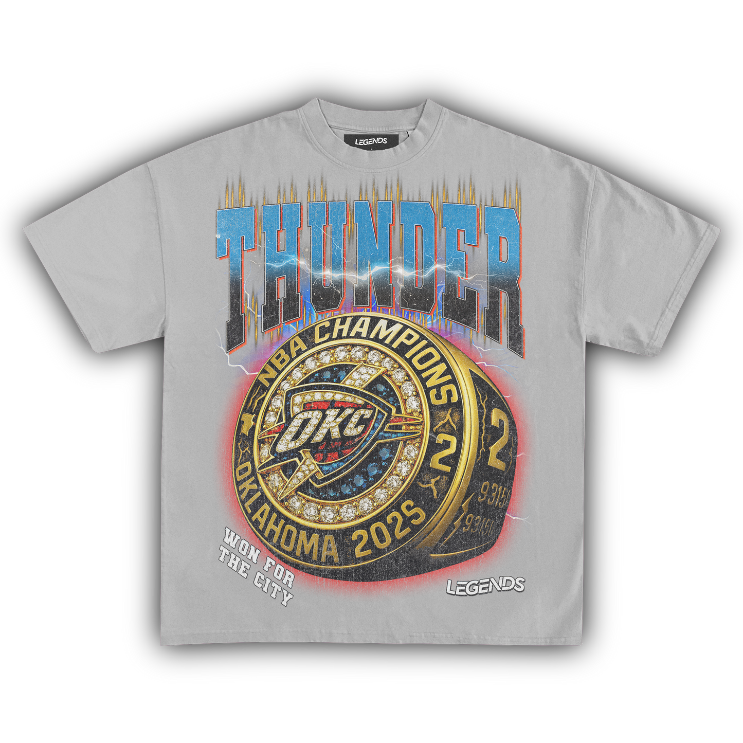 OKLAHOMA CITY THUNDER - CHAMPION RING TEE