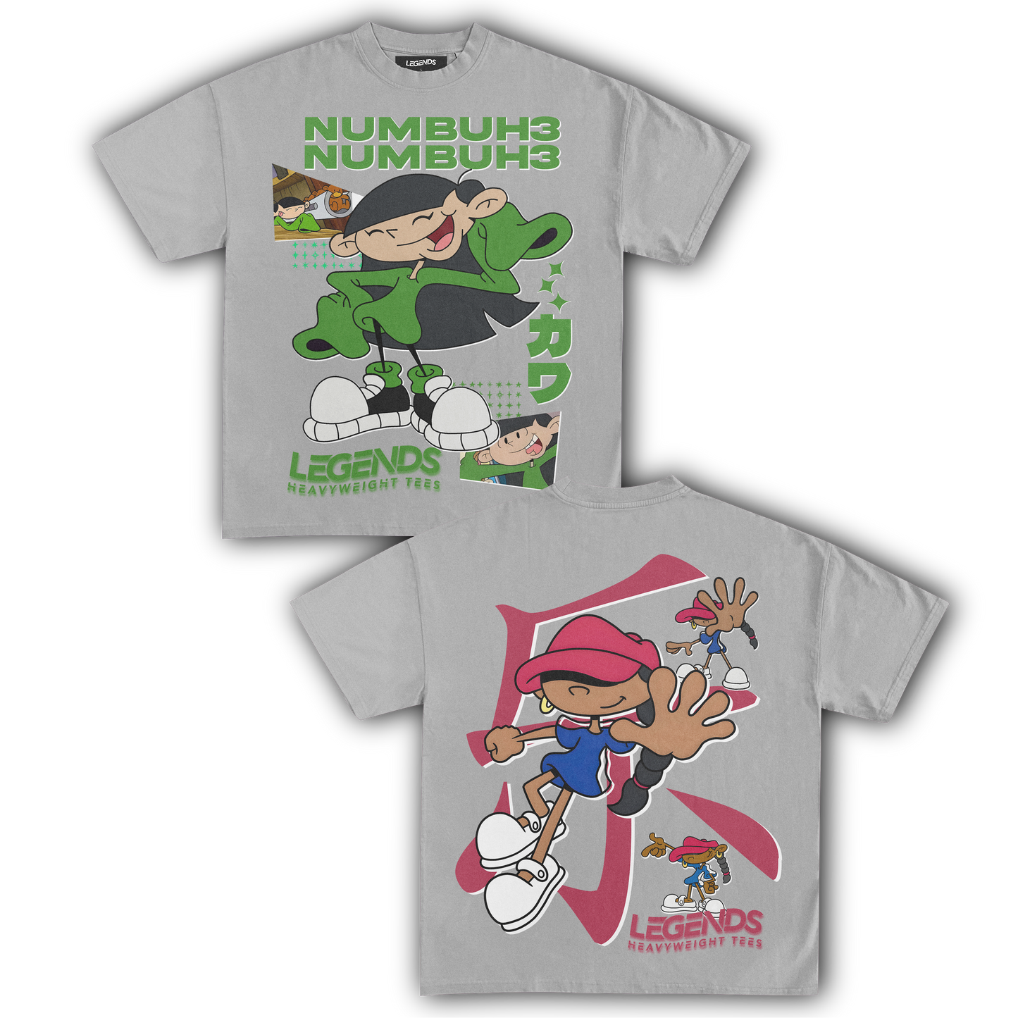 KIDS NEXT DOOR - NUMBER 3 & 5 TEE (DOUBLE SIDED)