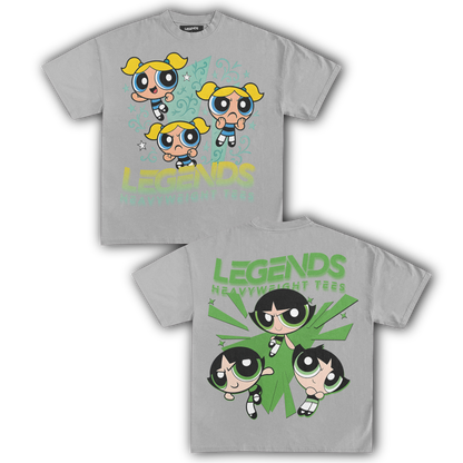BUBBLES & BUTTERCUP TEE (DOUBLE SIDED)