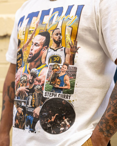 Steph Curry Tee Golden State Warriors Vintage Heavyweight T Shirt Legends Heavyweight Tees