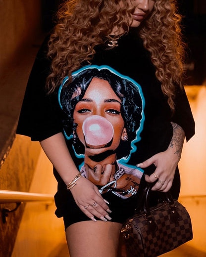 RIHANNA BUBBLEGUM TEE (Double Sided)