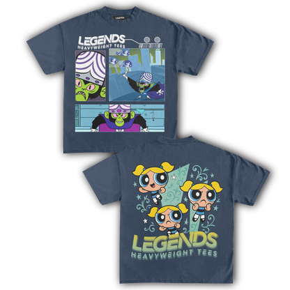 MOJO JOJO & BUBBLES TEE (DOUBLE SIDED)