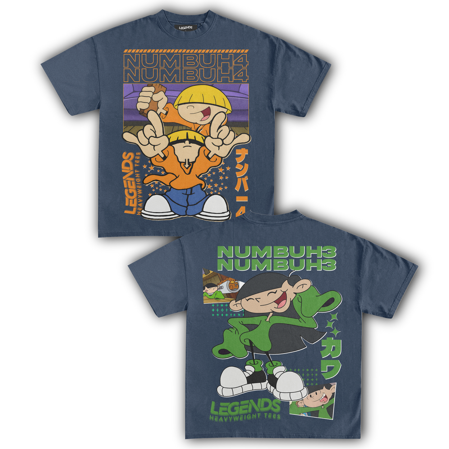 KIDS NEXT DOOR - NUMBER 4 & 3 TEE (DOUBLE SIDED)