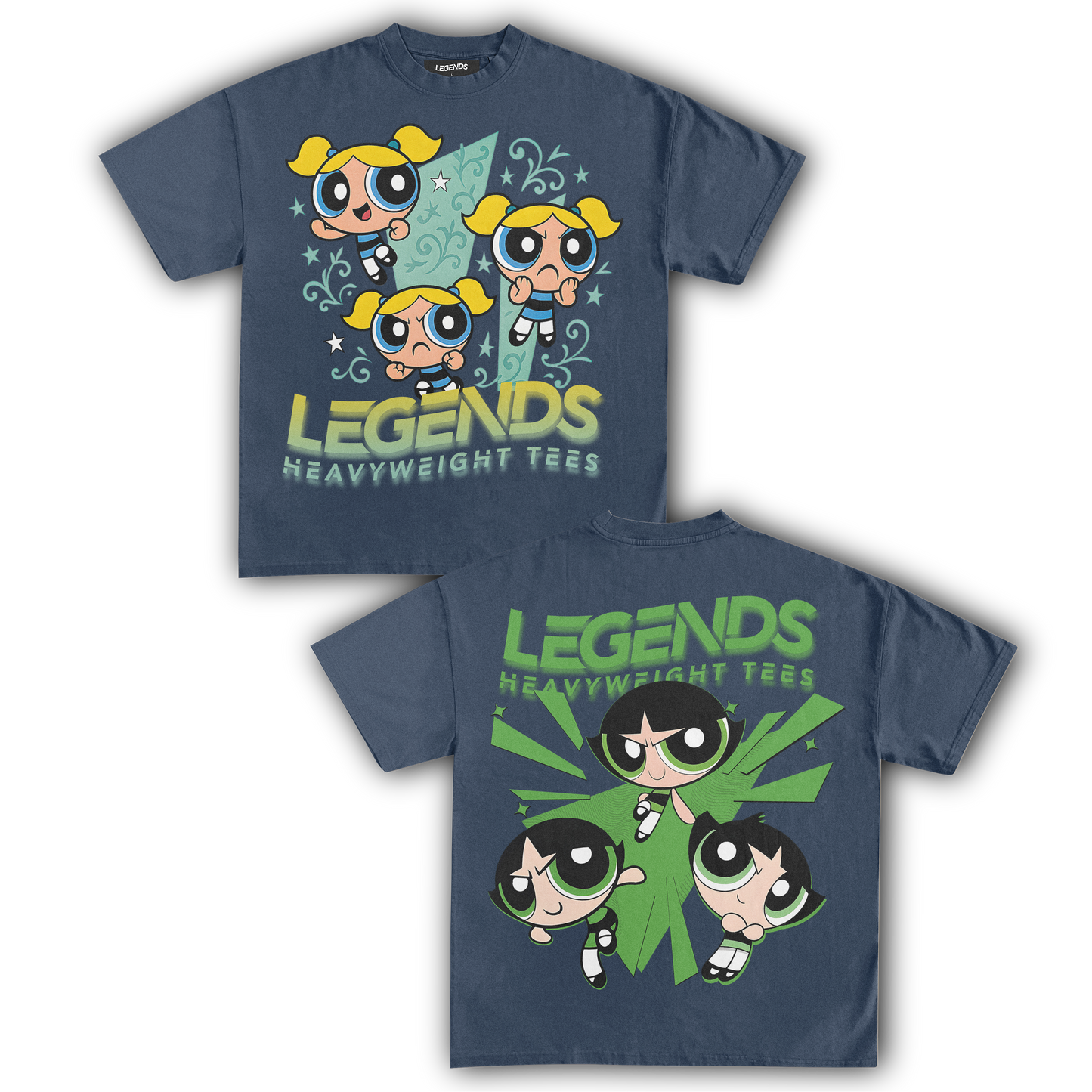 BUBBLES & BUTTERCUP TEE (DOUBLE SIDED)