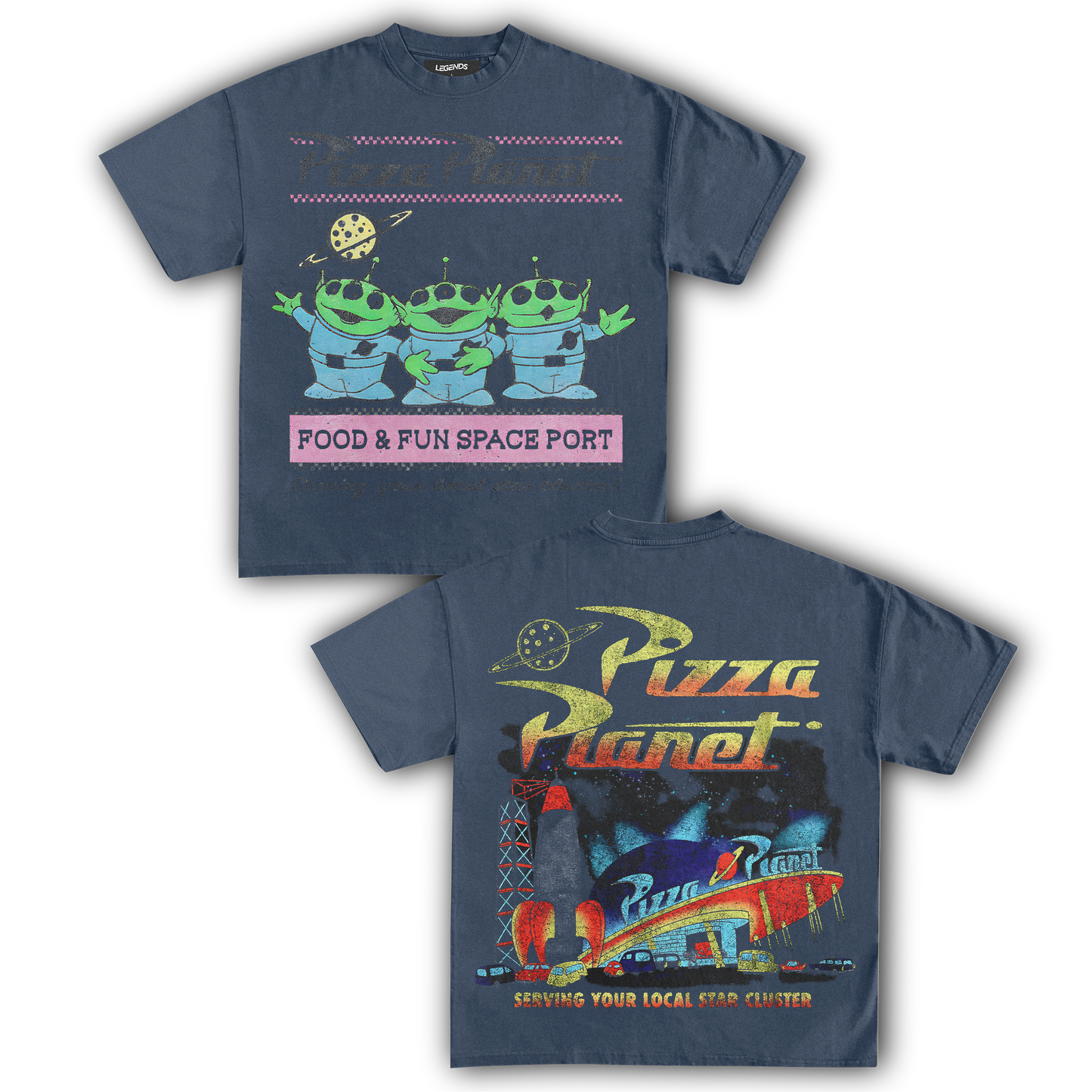 TOY STORY - PIZZA PLANET TEE IV (DOUBLE SIDED)