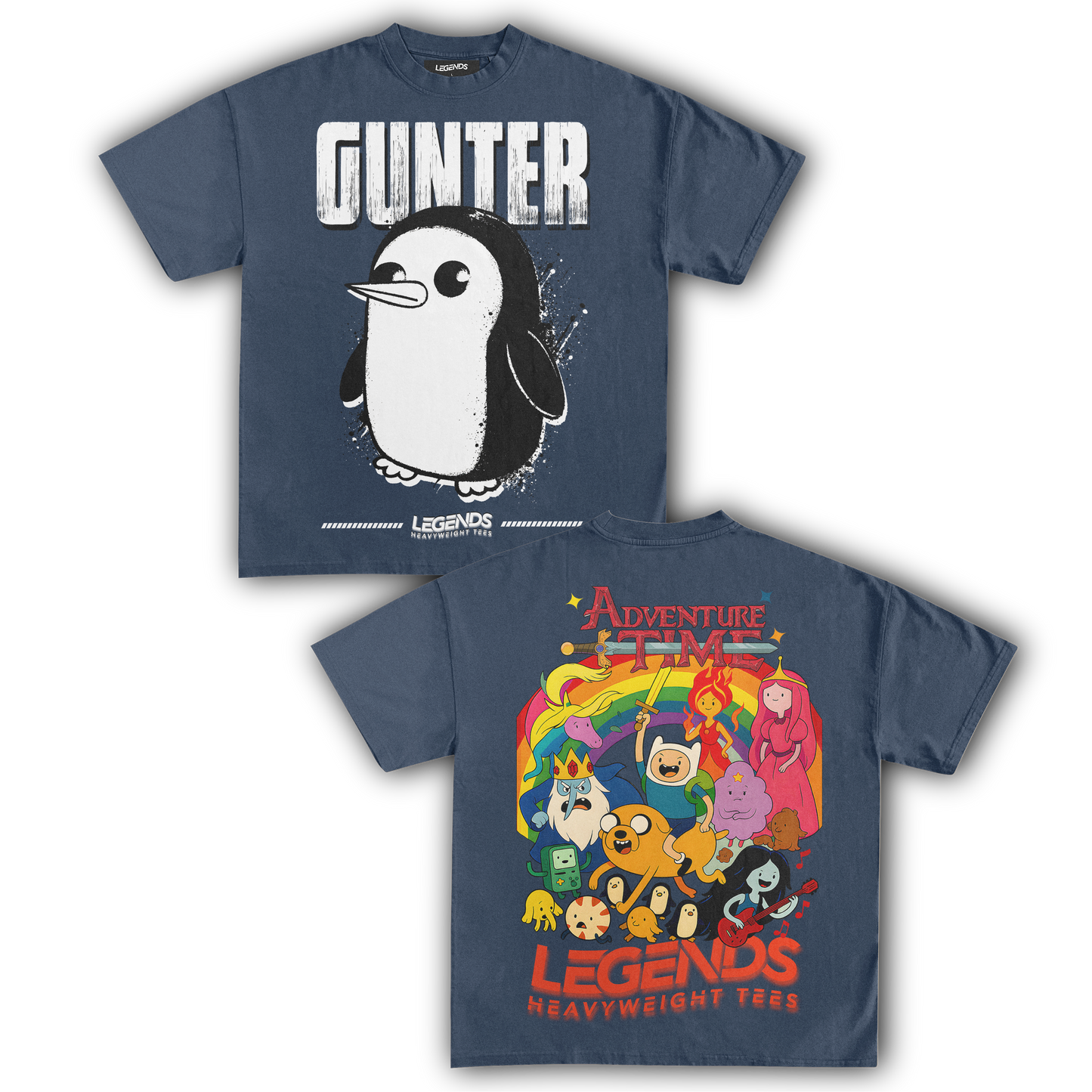 ADVENTURE TIME - GUNTER TEE IV (DOUBLE SIDED)