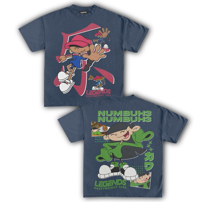 KIDS NEXT DOOR - NUMBER 5 & 3 TEE (DOUBLE SIDED)