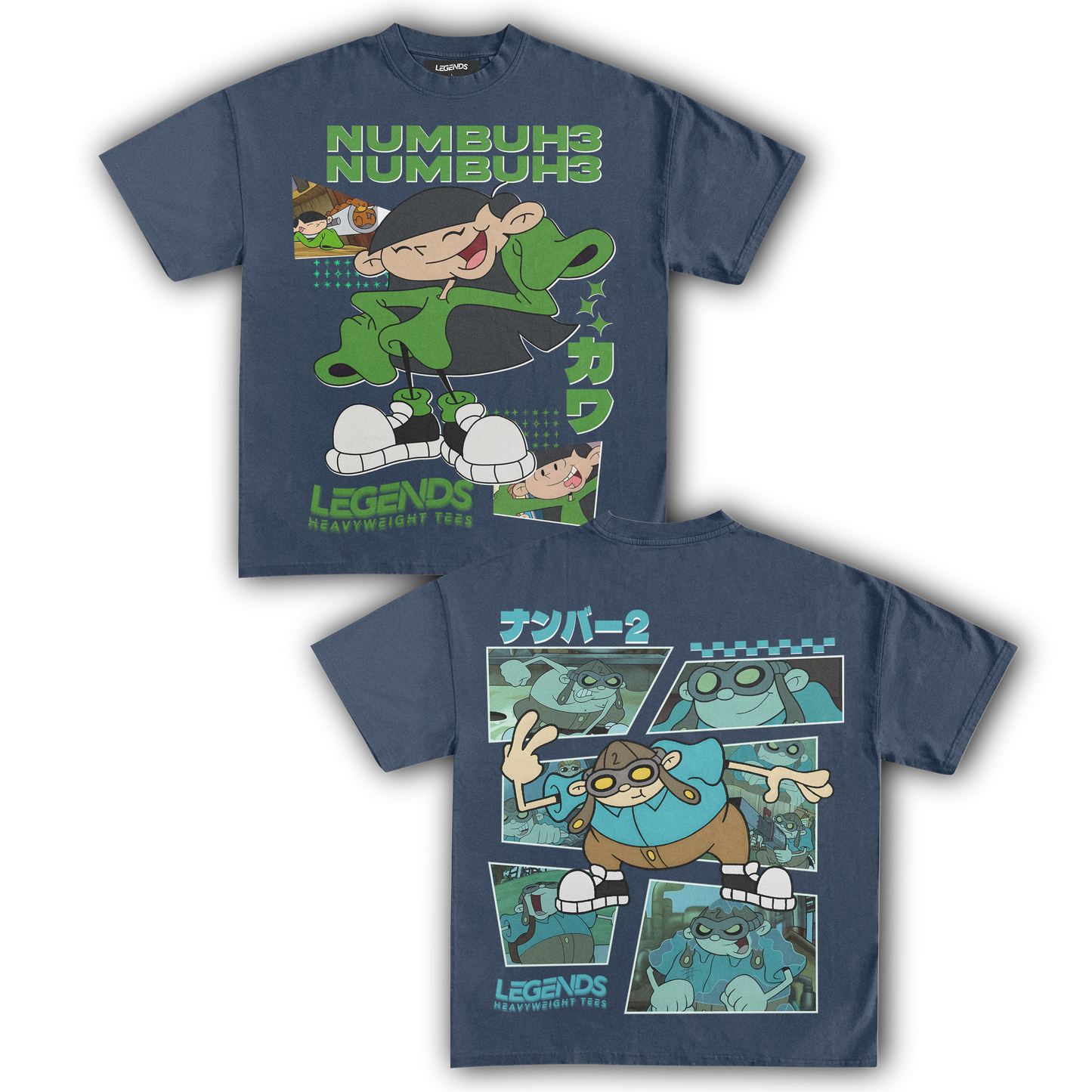 KIDS NEXT DOOR - NUMBER 3 & 2 TEE (DOUBLE SIDED)