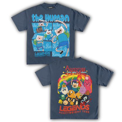 ADVENTURE TIME - FINN THE HUMAN TEE II (DOUBLE SIDED)