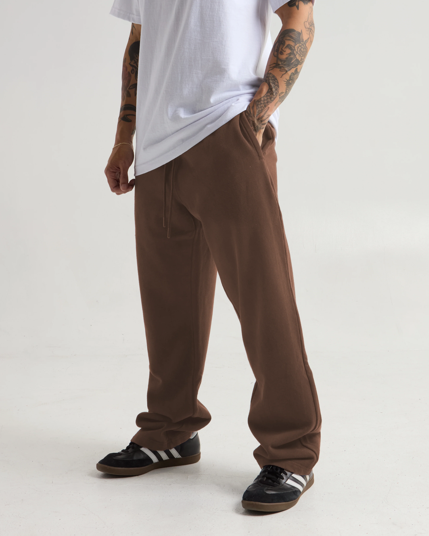 BAGGY HEAVYWEIGHT SWEATPANTS (Vintage Espresso)