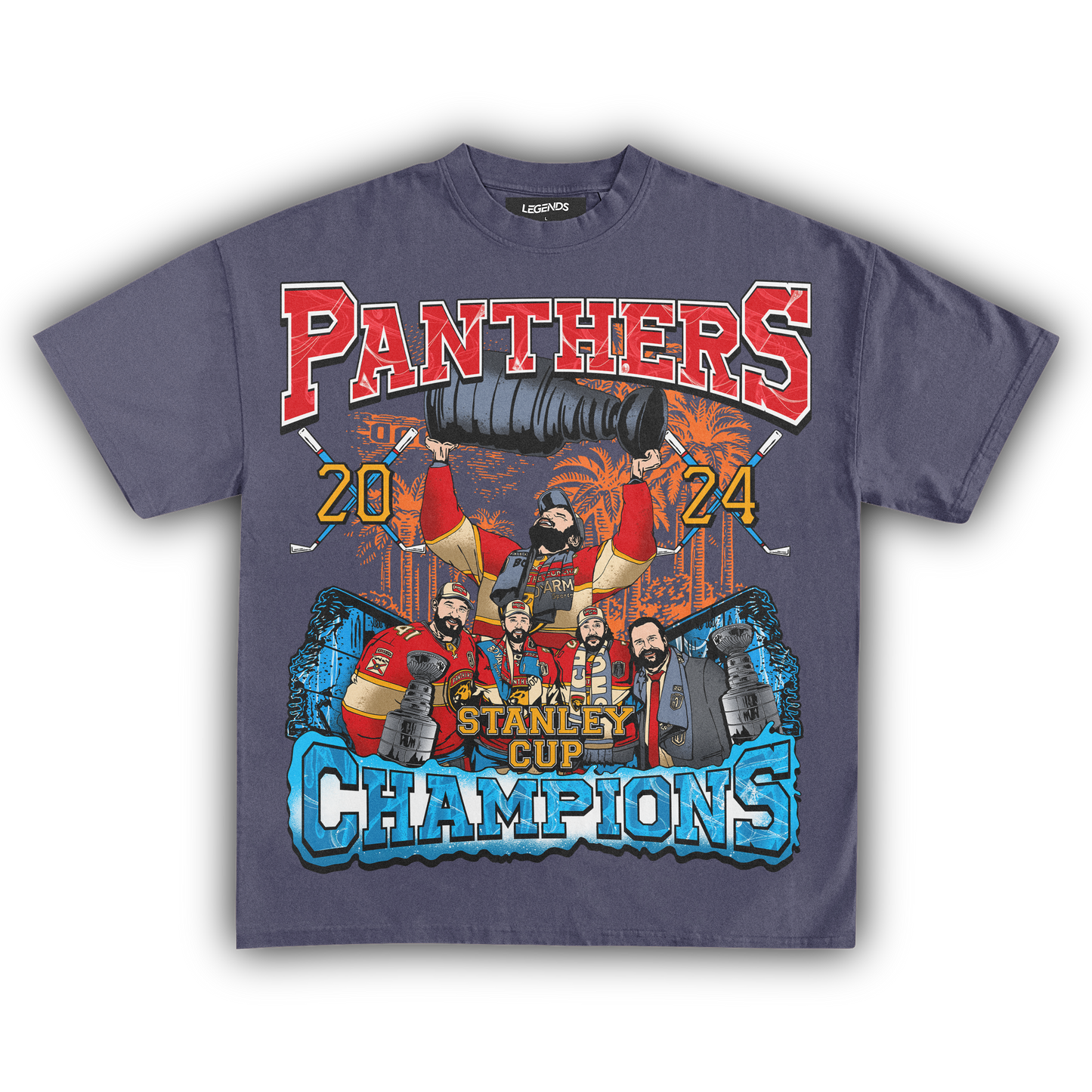 FLORIDA PANTHERS 2024 STANLEY CUP CHAMPIONS TEE