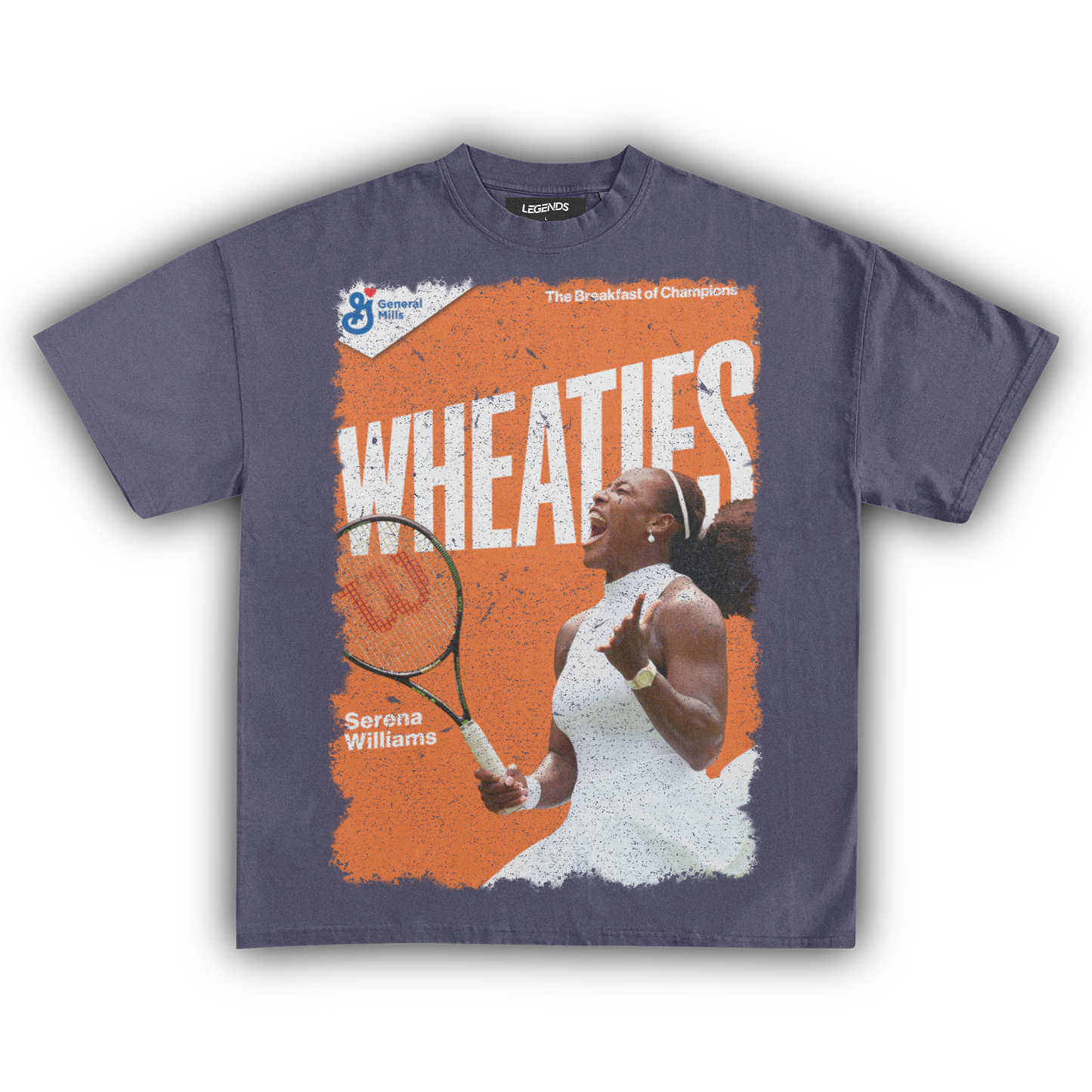 WHEATIES SERENA WILLIAMS 2001 VINTAGE TEE