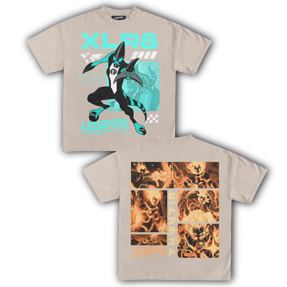 XRL 8 & HEATBLAST TEE (DOUBLE SIDED)