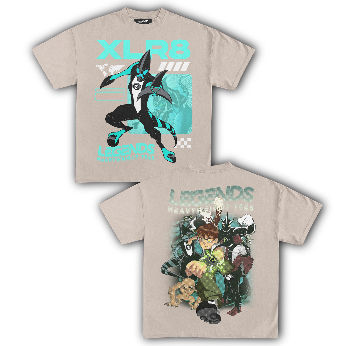 XRL8 & BEN 10 TEE (DOUBLE SIDED)