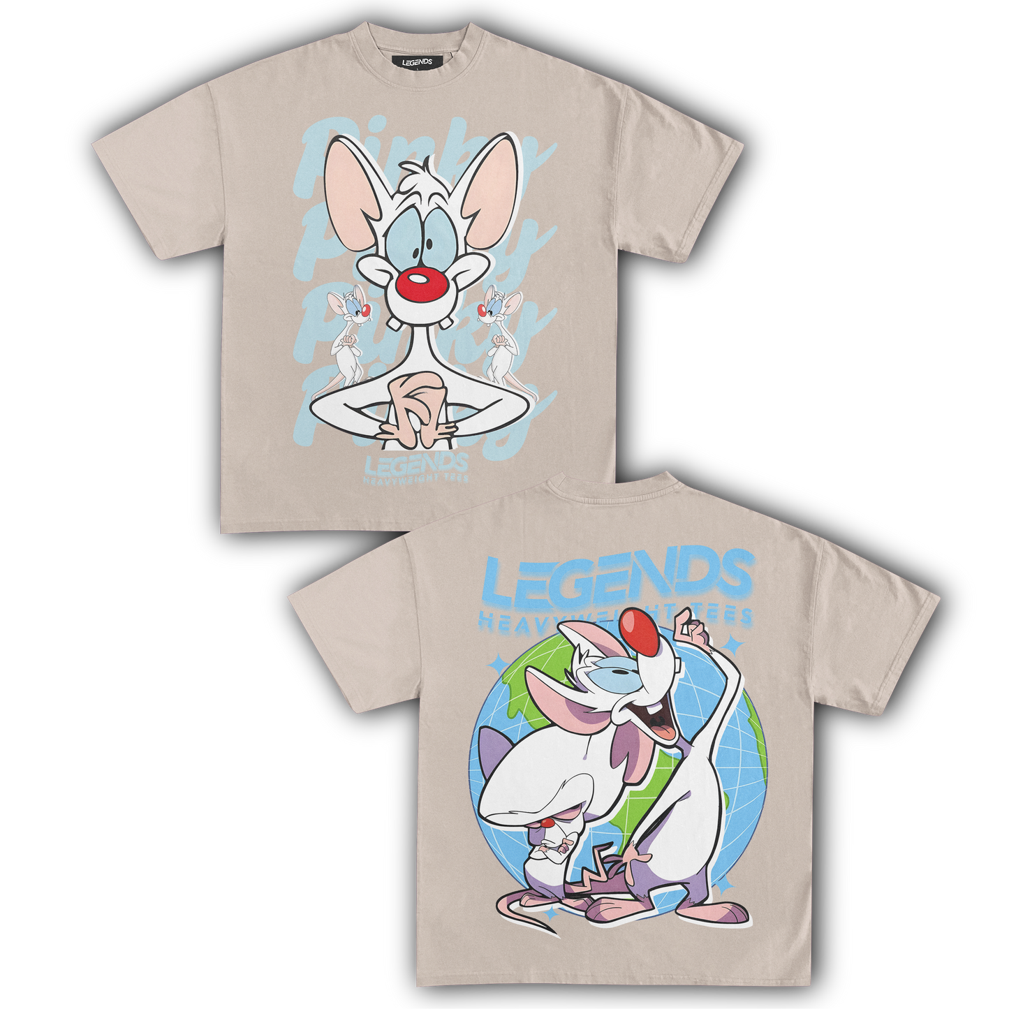 PINK & THE BRAIN TEE III (DOUBLE SIDED)
