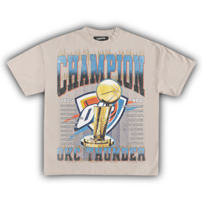 OKLAHOMA CITY THUNDER - CHAMPION ROSTER TEE