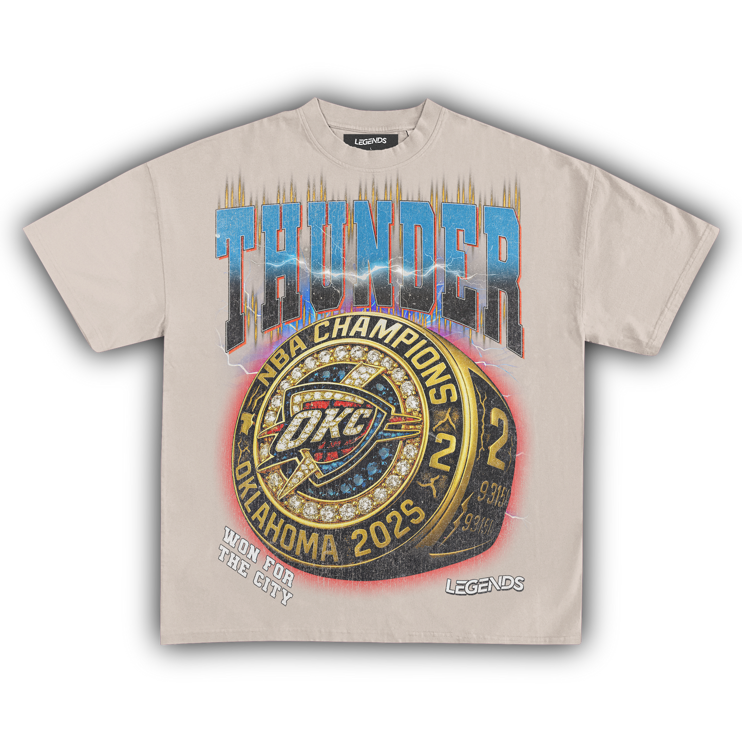 OKLAHOMA CITY THUNDER - CHAMPION RING TEE