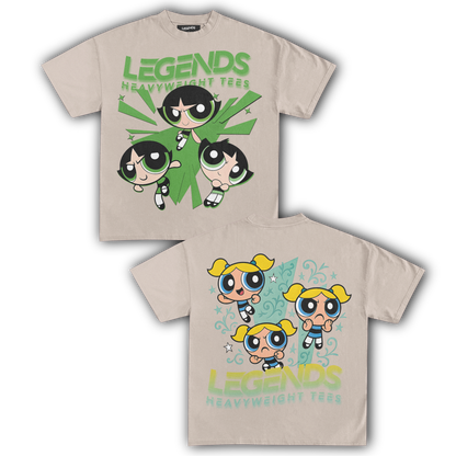 BUTTERCUP & BUBBLES TEE (DOUBLE SIDED)