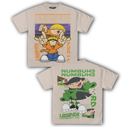 KIDS NEXT DOOR - NUMBER 4 & 3 TEE (DOUBLE SIDED)