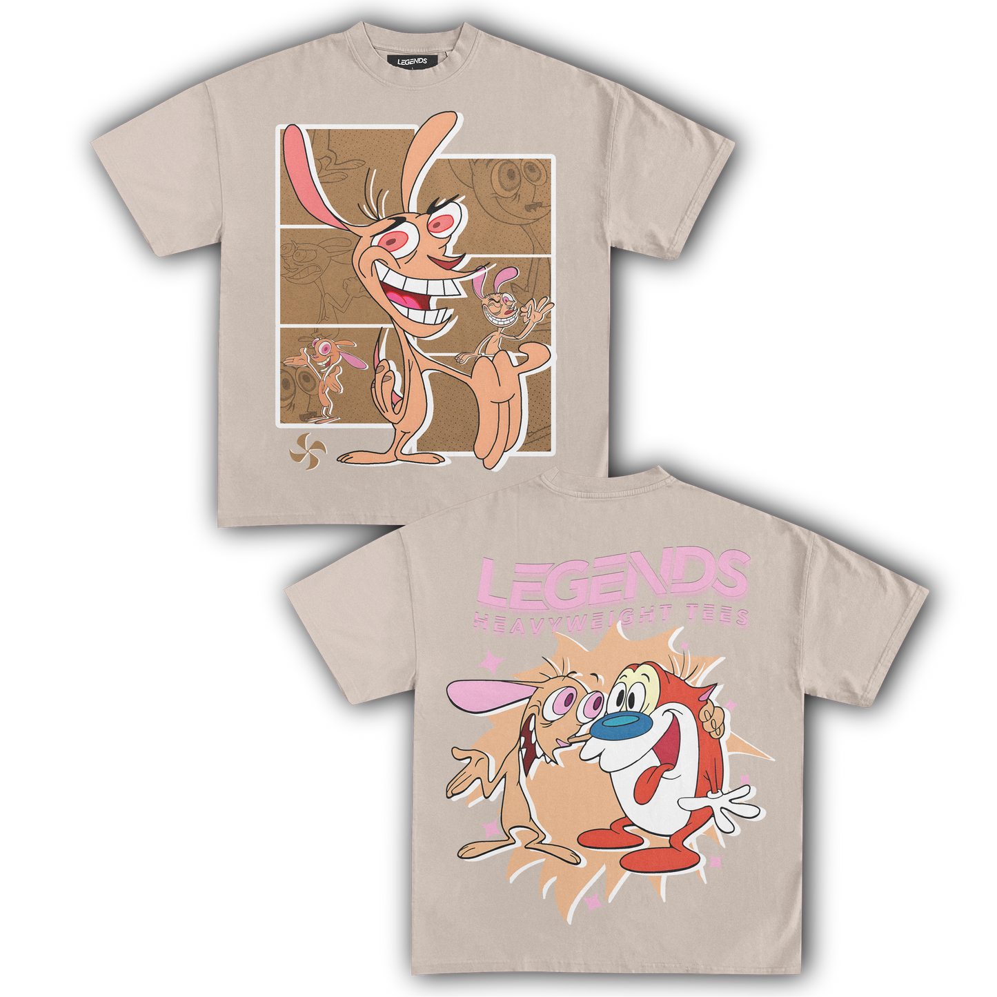 REN & STIMPY TEE III (DOUBLE SIDED)