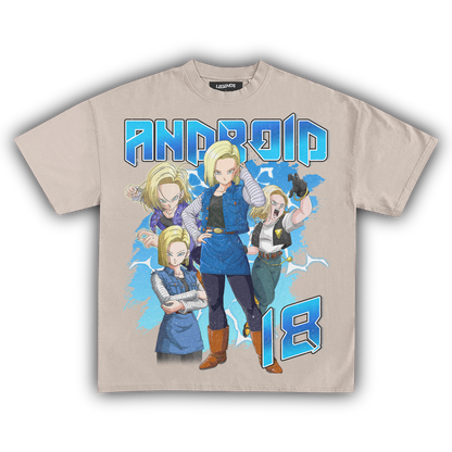 DRAGON BALL Z: ANDROID 18 VINTAGE TEE