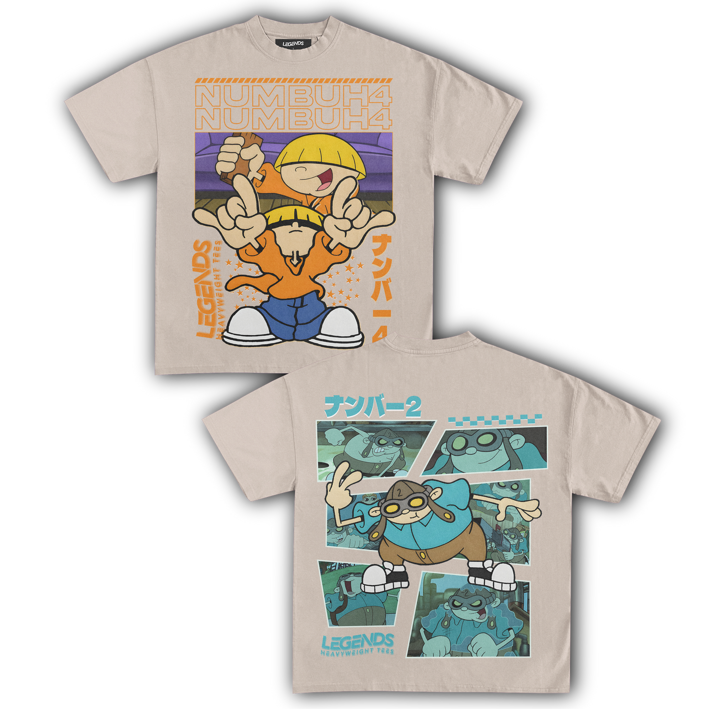 KIDS NEXT DOOR - NUMBER 4 & 2 TEE (DOUBLE SIDED)