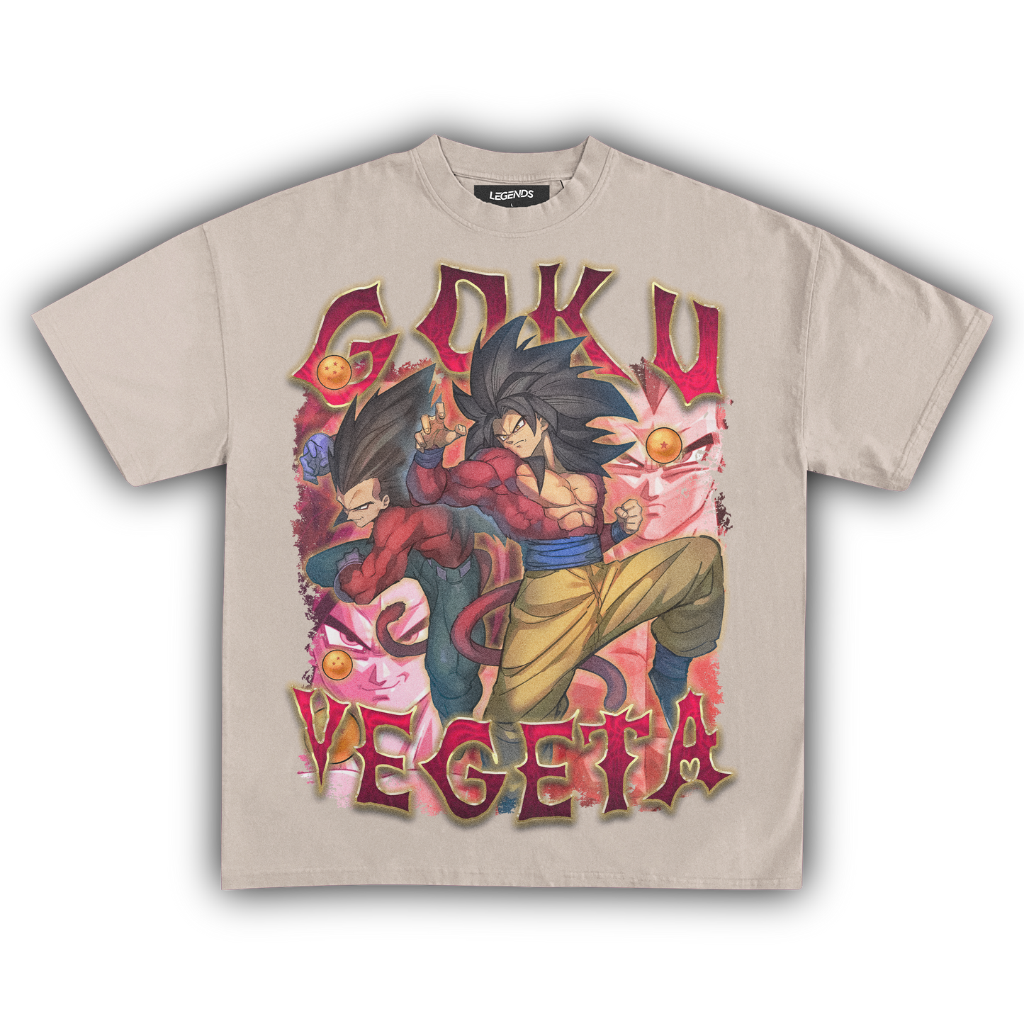 DRAGON BALL Z: GOKU x VEGETA VINTAGE TEE