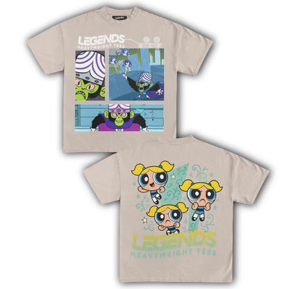 MOJO JOJO & BUBBLES TEE (DOUBLE SIDED)