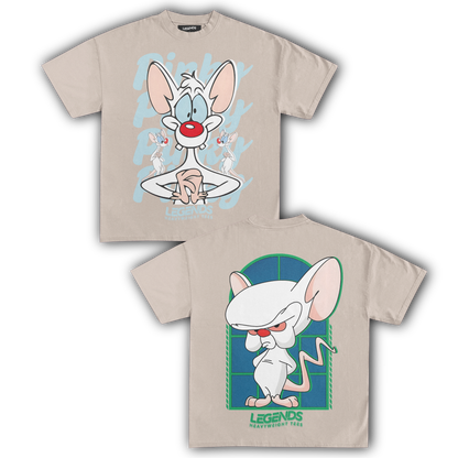 PINKY & THE BRAIN TEE II (DOUBE SIDED)