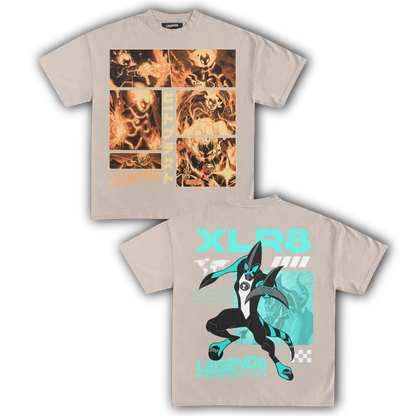 HEATBLAST & XLR8 TEE (DOUBLE SIDED)