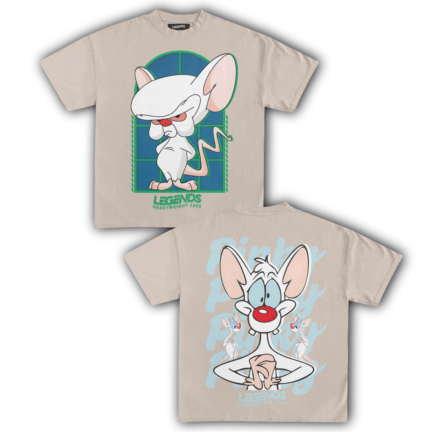 THE BRAIN & PINKY TEE (DOUBLE SIDED)