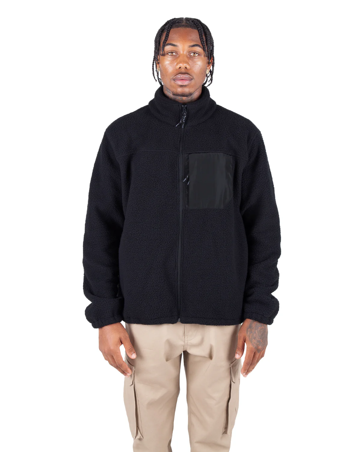 DESIGNER SHERPA JACKET (Black)