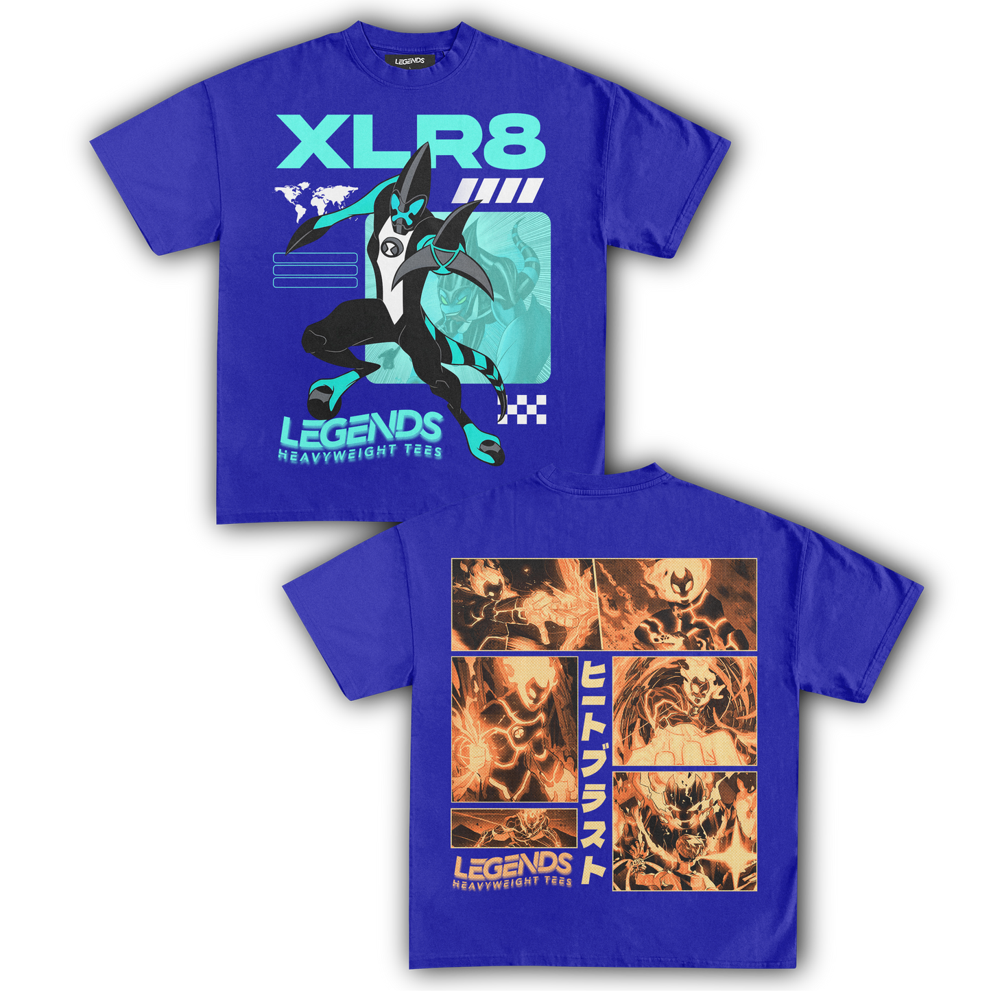 XRL 8 & HEATBLAST TEE (DOUBLE SIDED)
