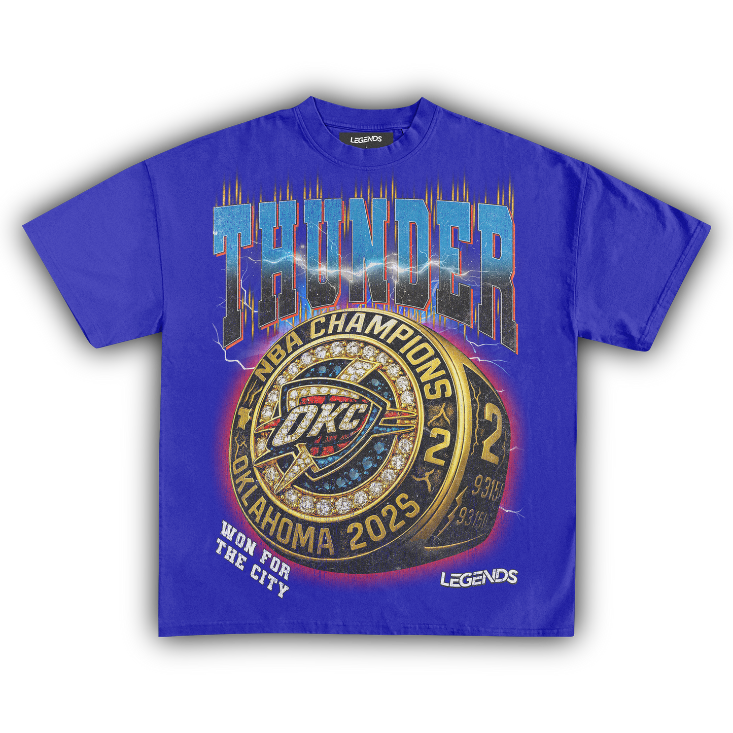 OKLAHOMA CITY THUNDER - CHAMPION RING TEE