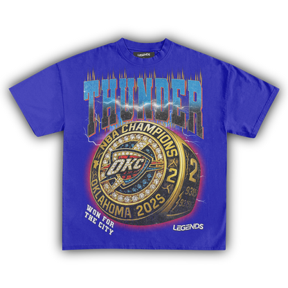 OKLAHOMA CITY THUNDER - CHAMPION RING TEE