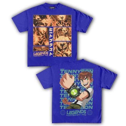 HEATBLAST & BEN TENNYSON TEE (DOUBLE SIDED)