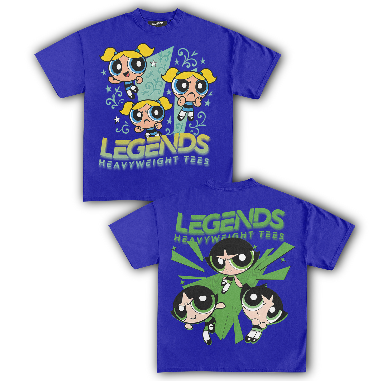 BUBBLES & BUTTERCUP TEE (DOUBLE SIDED)