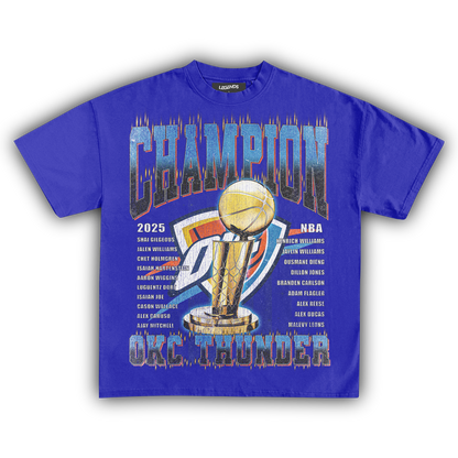 OKLAHOMA CITY THUNDER - CHAMPION ROSTER TEE