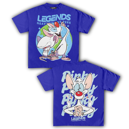 PINKY & THE BRAIN TEE V (DOUBLE SIDED)