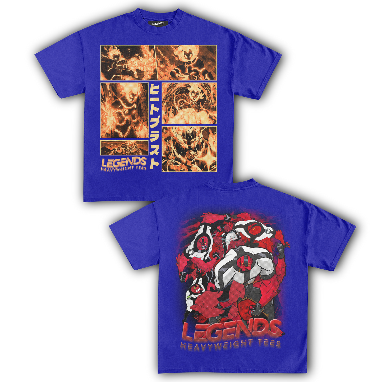 HEATBLAST & FOURARMS TEE (DOUBLE SIDED)