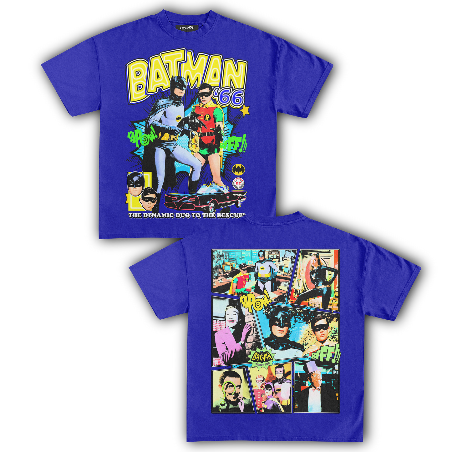 BATMAN & ROBIN 1966 VINTAGE TEE (Double Sided)