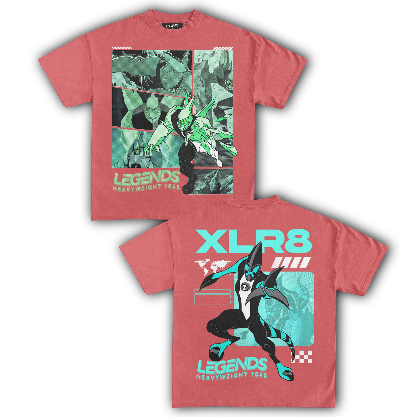 DIAMONDHEAD & XLR8 TEE (DOUBLE SIDED)