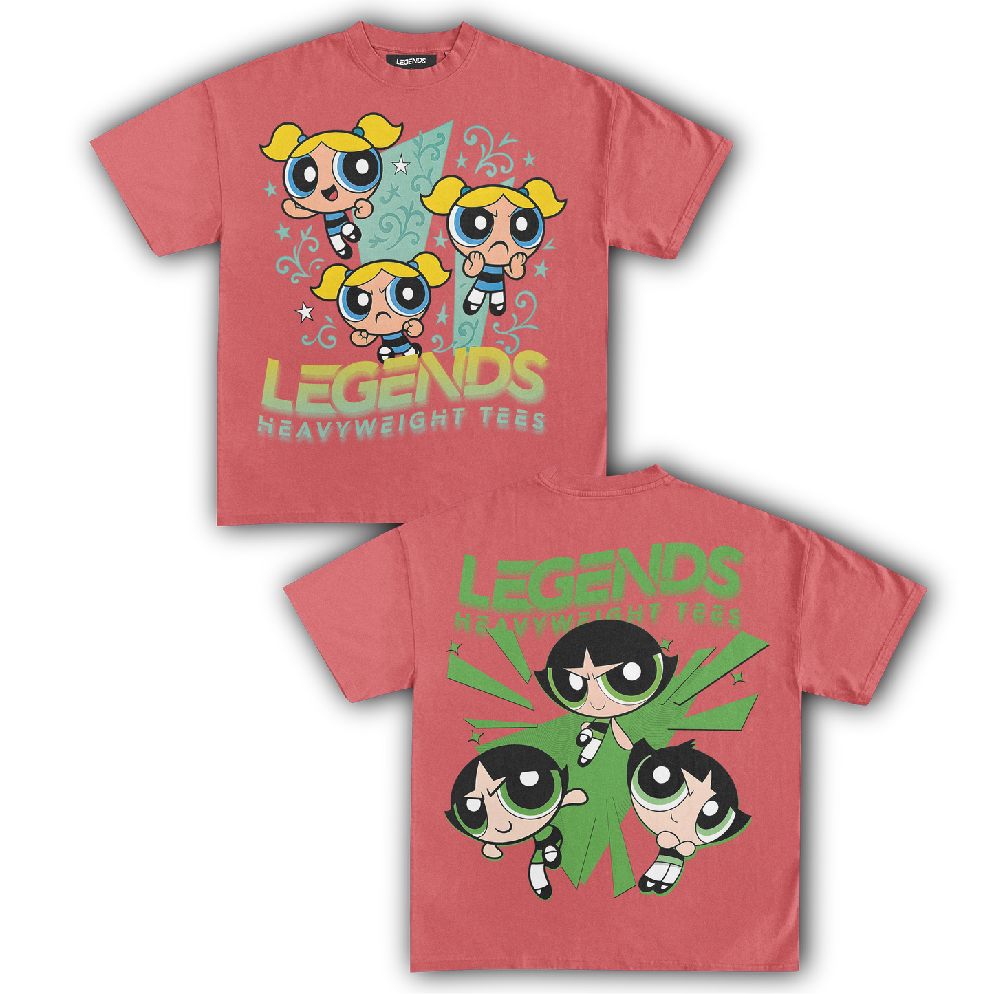 BUBBLES & BUTTERCUP TEE (DOUBLE SIDED)