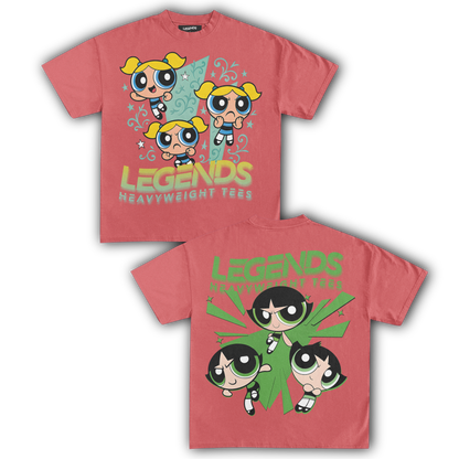 BUBBLES & BUTTERCUP TEE (DOUBLE SIDED)