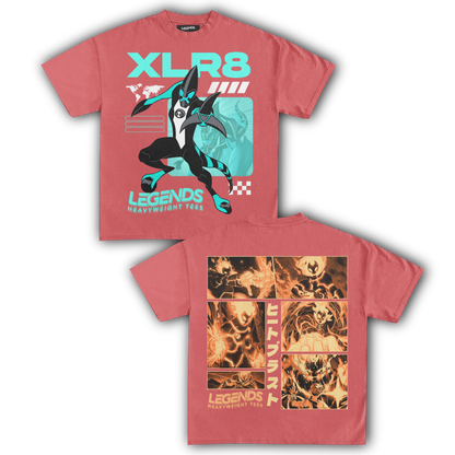 XRL 8 & HEATBLAST TEE (DOUBLE SIDED)