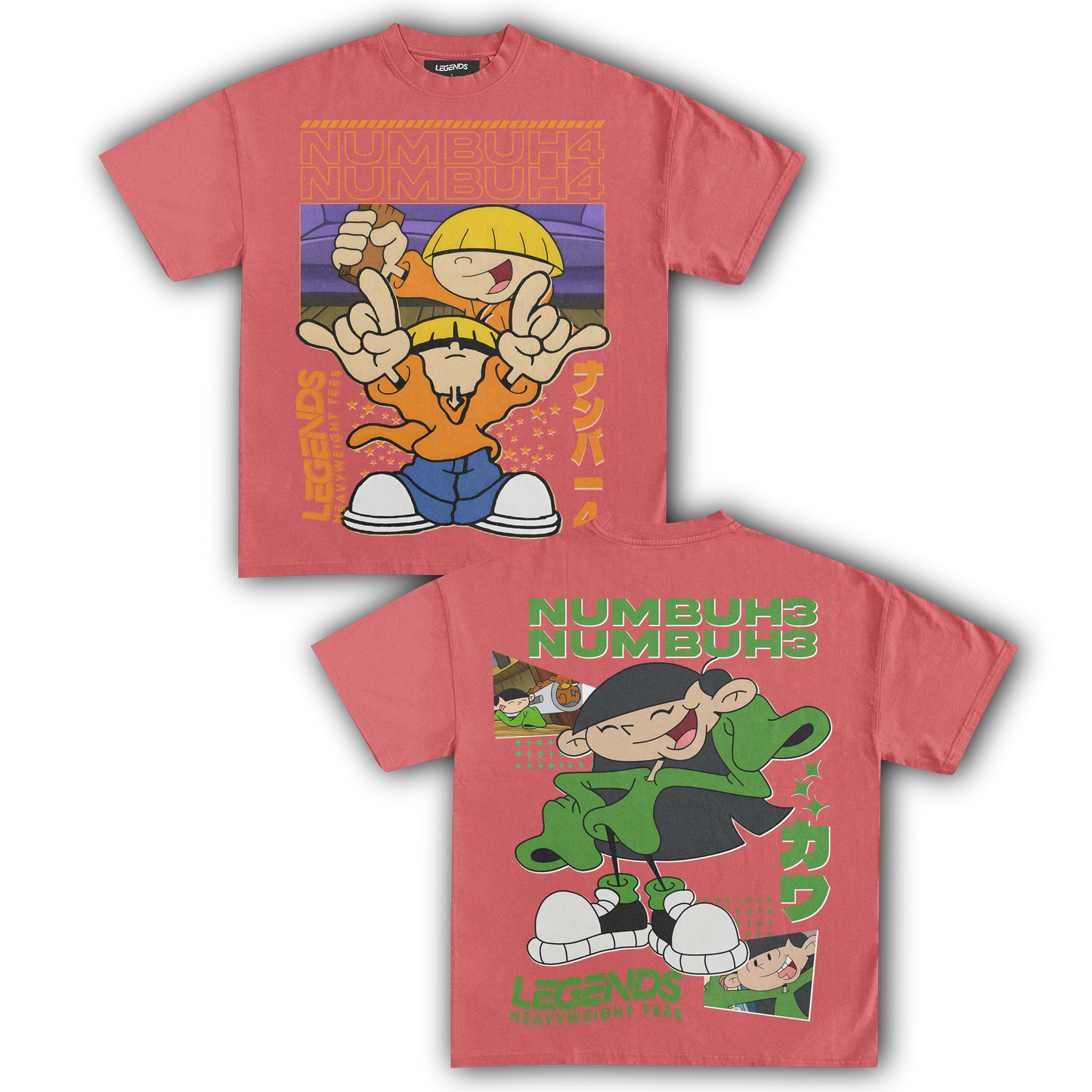 KIDS NEXT DOOR - NUMBER 4 & 3 TEE (DOUBLE SIDED)