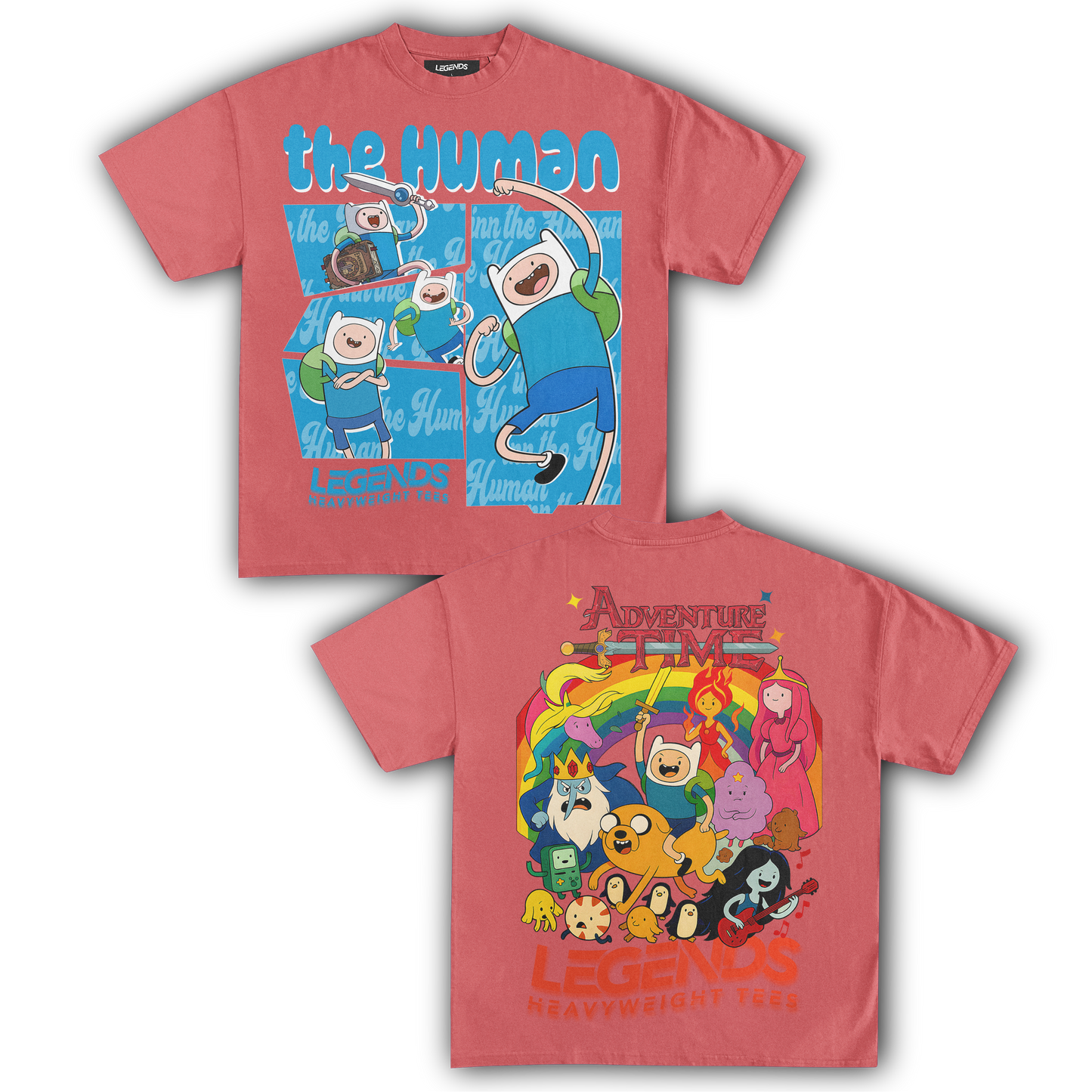 ADVENTURE TIME - FINN THE HUMAN TEE II (DOUBLE SIDED)