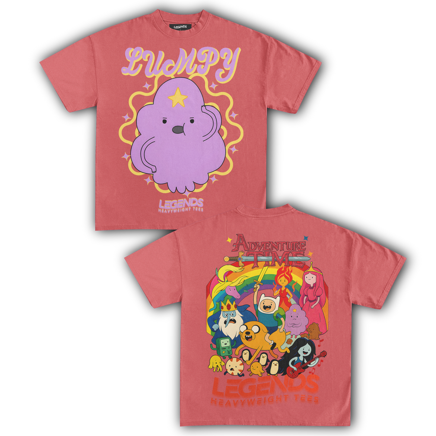 ADVENTURE TIME - LUMPY SPACE PRINCESS TEE II ( DOUBLE SIDED)
