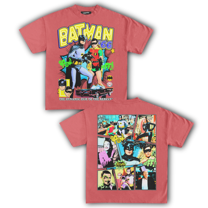 BATMAN & ROBIN 1966 VINTAGE TEE (Double Sided)