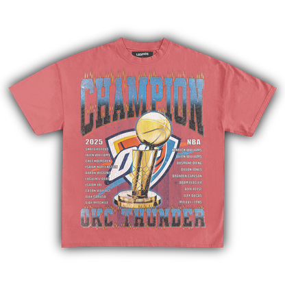 OKLAHOMA CITY THUNDER - CHAMPION ROSTER TEE